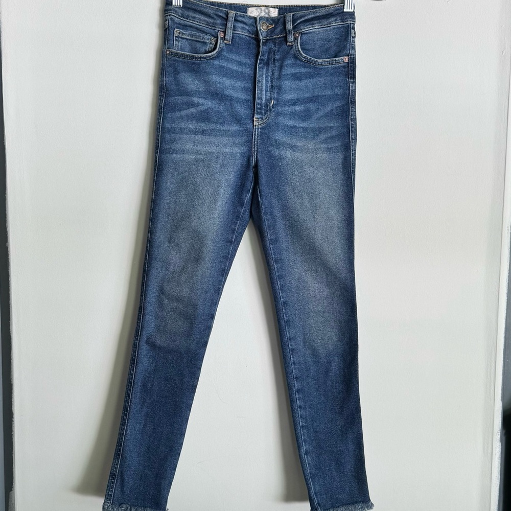 Free People We The Free Women’s High Rise Stretch Skinny Jeans Light Wash 28 R